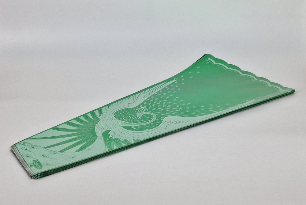 Конусне паковання під квіти h80/14низ/38верх метал зелений (100 шт.) візерунок144 (4) (100 шт) Харків - фото 1