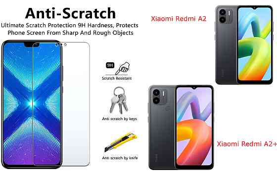 Защитное стекло NeoGlass для Xiaomi Redmi A2, Redmi A2+ – ультрапрозрачное и устойчивое Киев