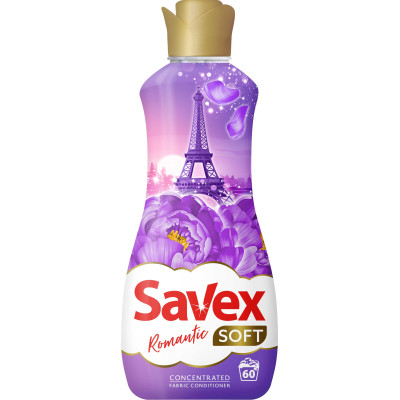 Кондиционер для белья Savex Soft Romantic 1.5 л (3800024048975) Винница - изображение 1