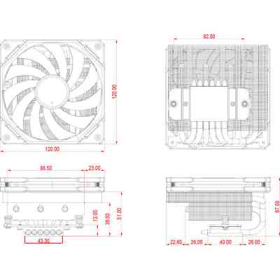 Кулер для процессора ID-Cooling IS-67-XT Black Винница