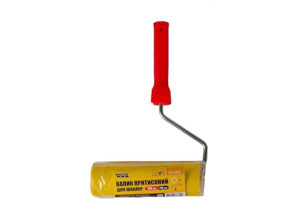 Валик прижимний, резиновий 40/ 250 мм d 8 мм з ручкою 92-6425 ТМ HT TOOLS Київ - фото 1