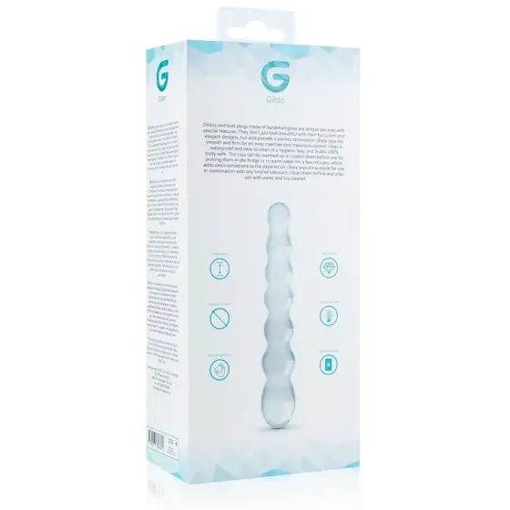 Скляний дилдо у вигляді намистин Gildo Glass Dildo No. 19 Львів