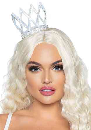 Корона зі стразами Leg Avenue Faux rhinestone die cut crown, з резиночками для кріплення Sex Aura Київ
