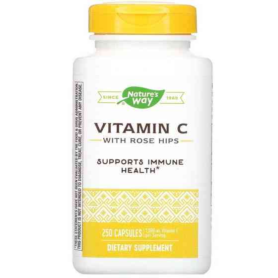 Вітамін С з шипшиною Nature's Way Vitamin C 1000 мг 250 капсул Київ