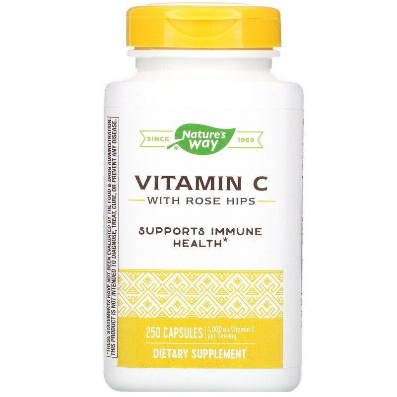 Вітамін С з шипшиною Nature's Way Vitamin C 1000 мг 250 капсул Київ - фото 1