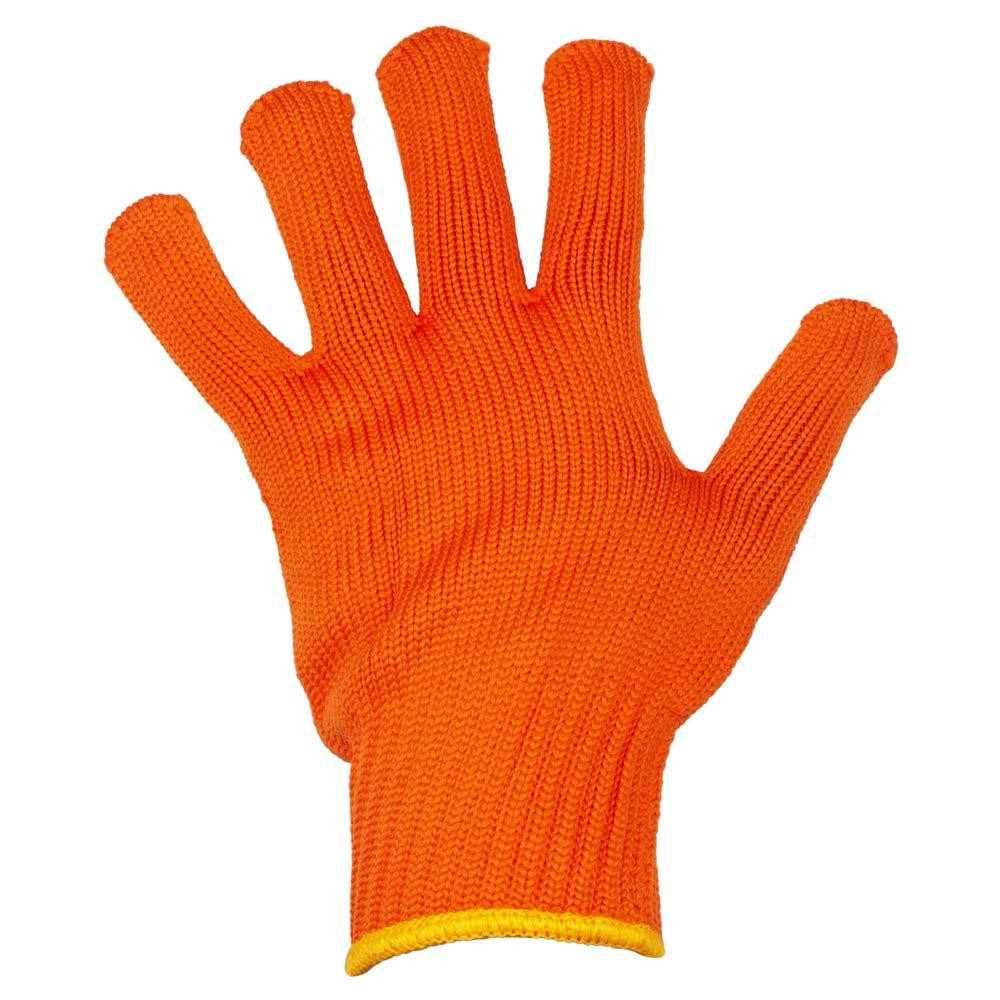 Рукавиці трикотажні з точковим ПВХ-покриттям р10 Тризуб (жовтогарячі) ГАРТНО 12 парам SIGMA (9442591) Київ - фото 5
