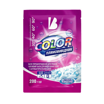 Средство для удаления пятен Blyskavka Color С активным кислородом 200 г (4820214191815) Винница - изображение 1