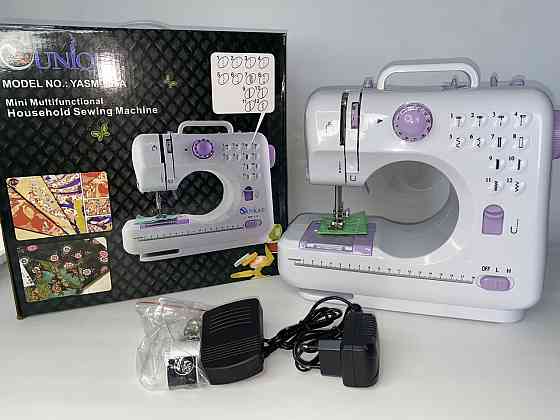 Багатофункціональна портативна швейна машинка з оверлоком Digital Sewing Machine FHSM-505 Одеса