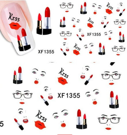 Наклейка на нігті "Губки" STZ-029 Київ - фото 1