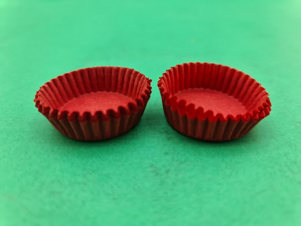 Тартолетка для кексів "Кругла червона"D30 H9,5 (100шт)/3а/ (1 уп.) Харків - фото 1