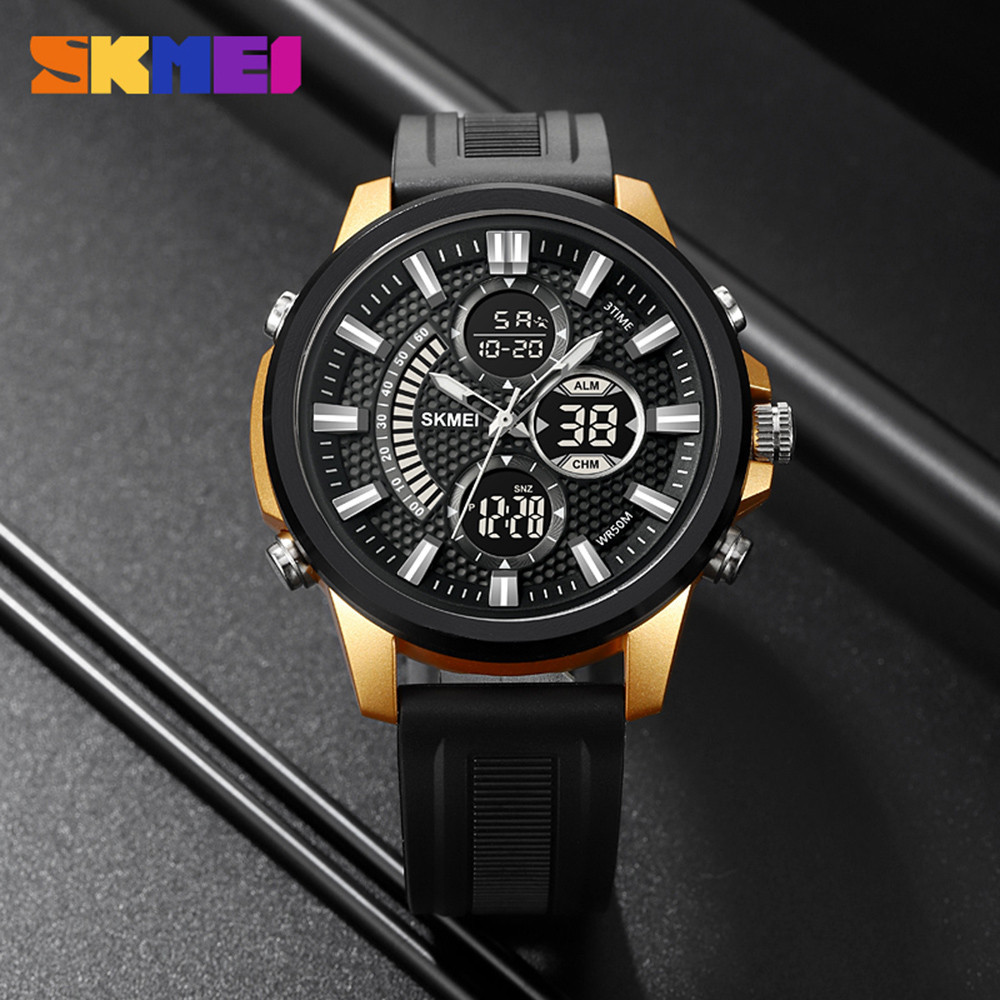 Skmei 2235BKGDBK Black-Gold-Black SBR Київ - фото 4