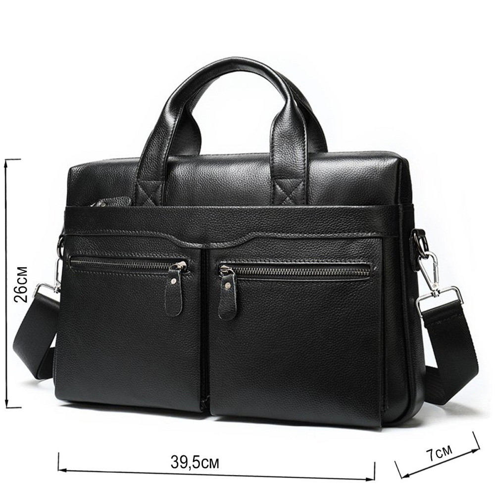 Сумка мужская Vintage 14579 Черная Киев - изображение 3