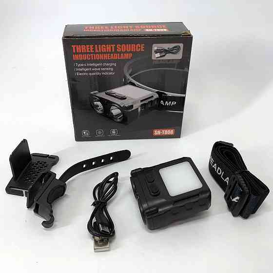Налобный фонарь для автомеханика SH-T808-2XPE-20SMD-white/red, Налобный светильник для работы в темноте ZA-71 Львов