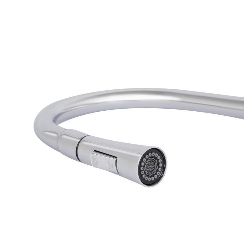 Смеситель для кухни Qtap Vlasta New с выдвижным изливом, латунь QTVLA344CRM45646 Chrome Харьков - изображение 5