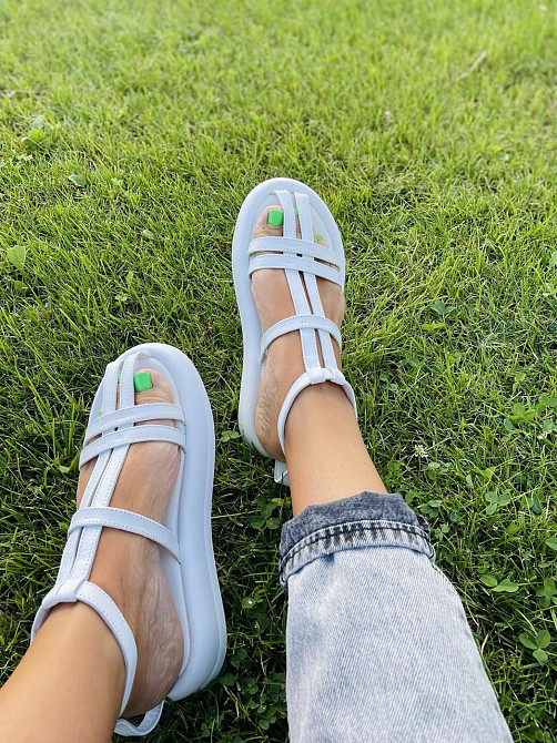 PGV Босоніжки жіночі PGV 1240 білі (літо, шкіра натуральна) (5140) Коломия - фото 3