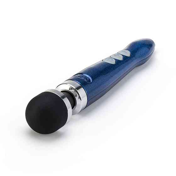 Вібромасажер DOXY Die Cast 3R - Blue Flame, дуже потужний, перезаряджуваний, металевий корпус Sex Aura Київ