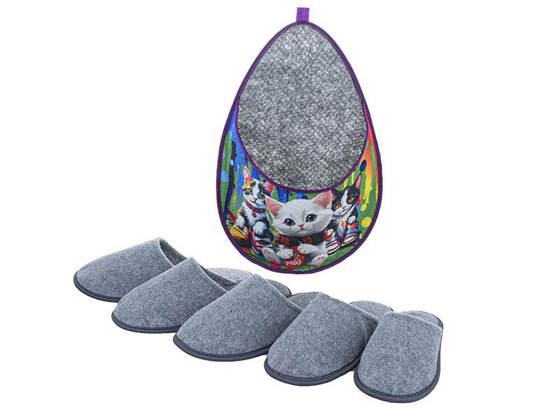 Набор тапочек для гостей Котики качественые тапки 5 пар качественных 36 - 45 размеры Одесса - изображение 4