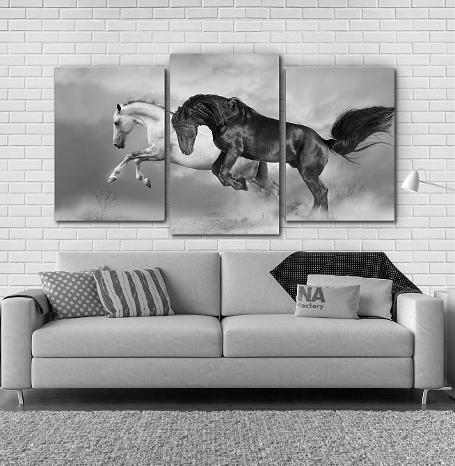 Модульна картина Природа Коні Art-40_3 Київ - фото 2