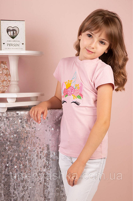 Дитяча біла футболка з кішечкою Кішка Марія Кривий Ріг - фото 5