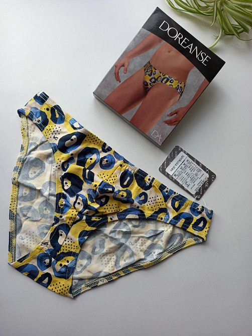 Стильні чоловічі труси сліпи doreanse 1407 доренс Blue Leopard XXL Славута - фото 1