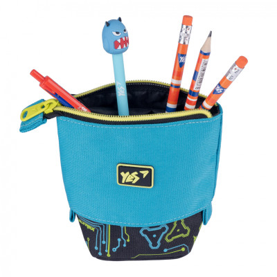 Пенал Yes Підставка PH-M2 Ultrex Чорний / Бірюзовий (532911) Вінниця - фото 3