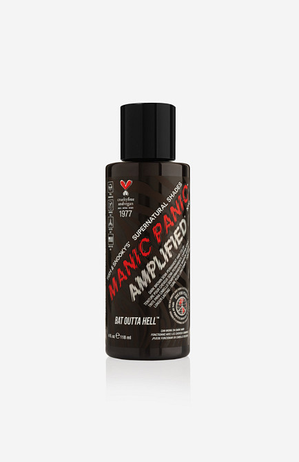 Manic Panic Amplified Bat Outta Hell Напівперманентний прямий, 100% веганський фарбник еспресо-коричневого кольору, 118мл Дніпро - фото 1
