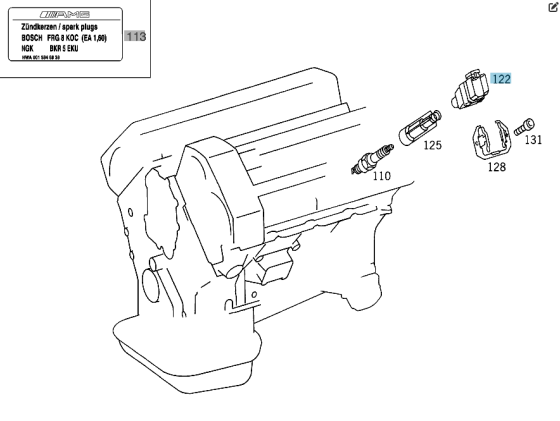 Mercedes-Benz  A0001587203 Котушка запалювання Одесса