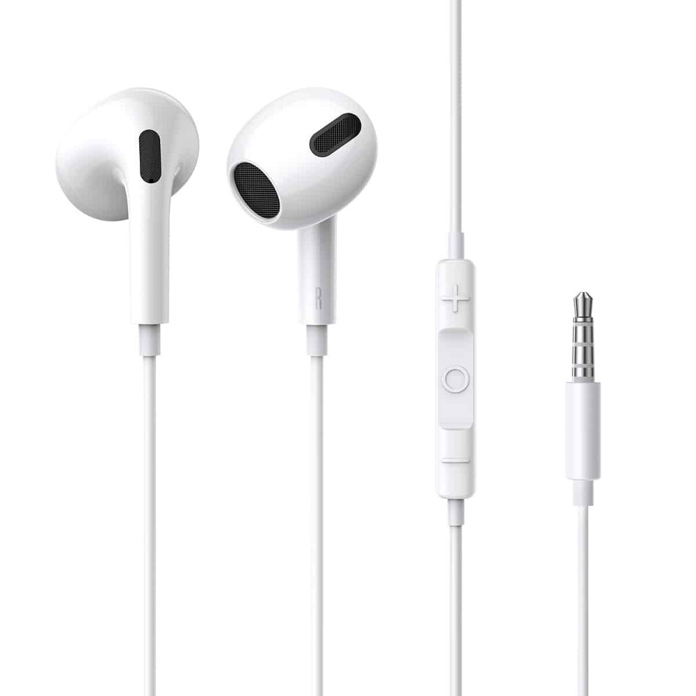 Навушники Baseus Encok 3.5mm lateral in-ear Wired Earphone H17 White Київ - фото 1