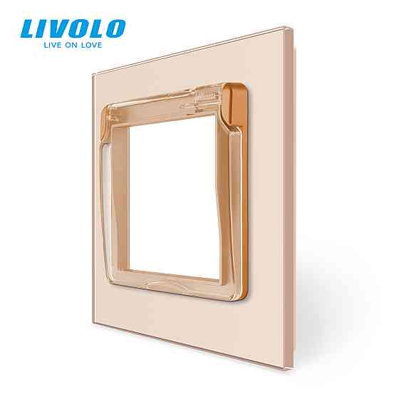 Кришка для розетки LIVOLO IP44 – захист від вологи та бризок, золота (VL-XW001-2A) Коломыя
