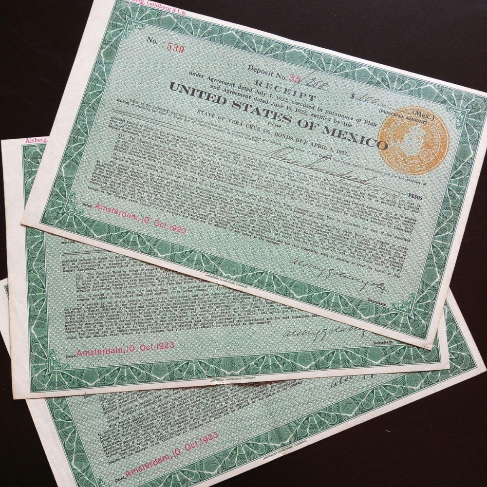 Акція. Мексика. 1923 рік No539 (Б-32) Полтава - фото 1