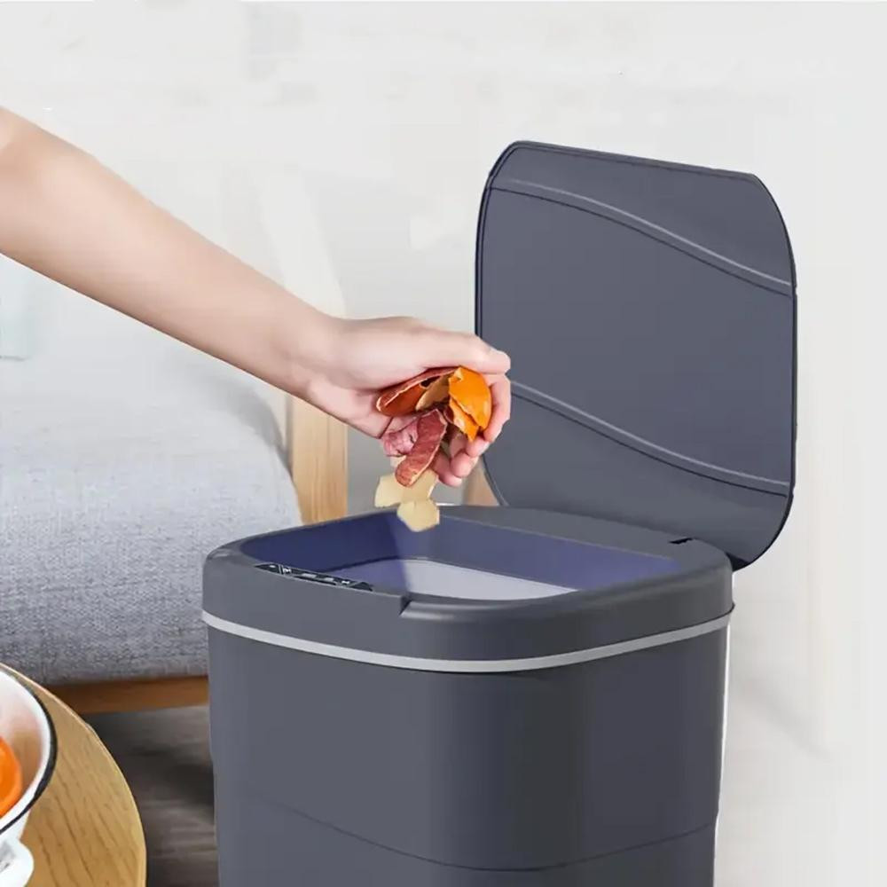 Сенсорне відро для сміття на 13л,Сірий SBR Київ - фото 6