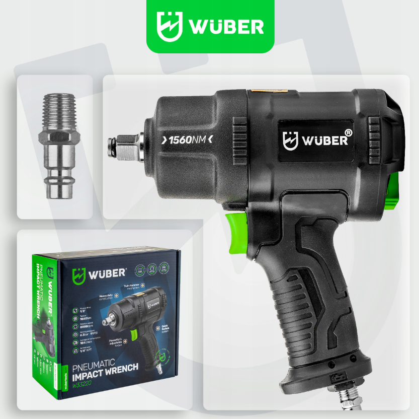 Гайковерт пневматический ударный 1560Нм 1/2 Wuber (Польша) Киев - изображение 6