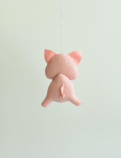 М’яка фетрова іграшка порося ручної роботи – безпечна розвиваюча іграшка Київ - фото 4