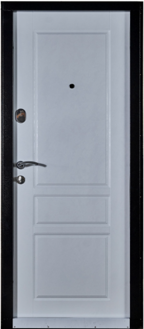 Дверь входная Наши Двери РУБЕЖ Б-323 Оксид темный / Оксид белый 860х2050 мм Киев - изображение 2
