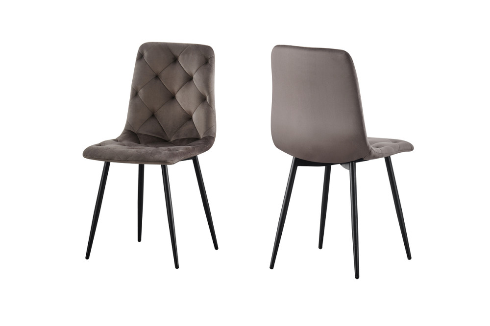 Стілець Трасті, чорний/ велюр брауні Київ - фото 1