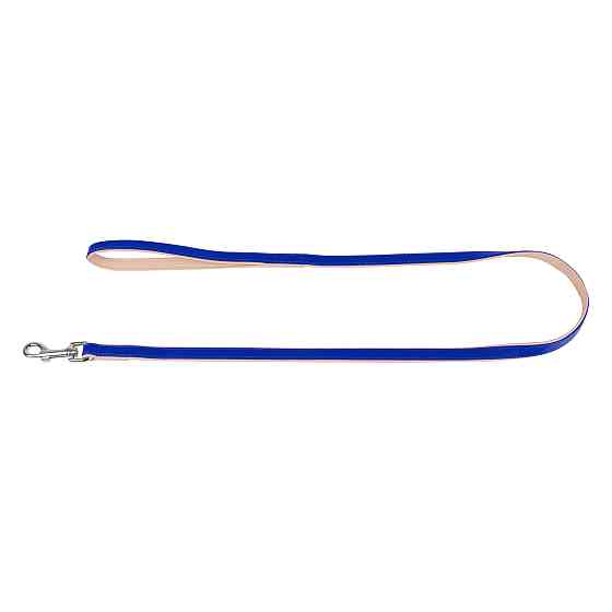 Повідець "CoLLaR brilliance" без прикрас (ширина 18мм, довжина 122см) синій Коломыя