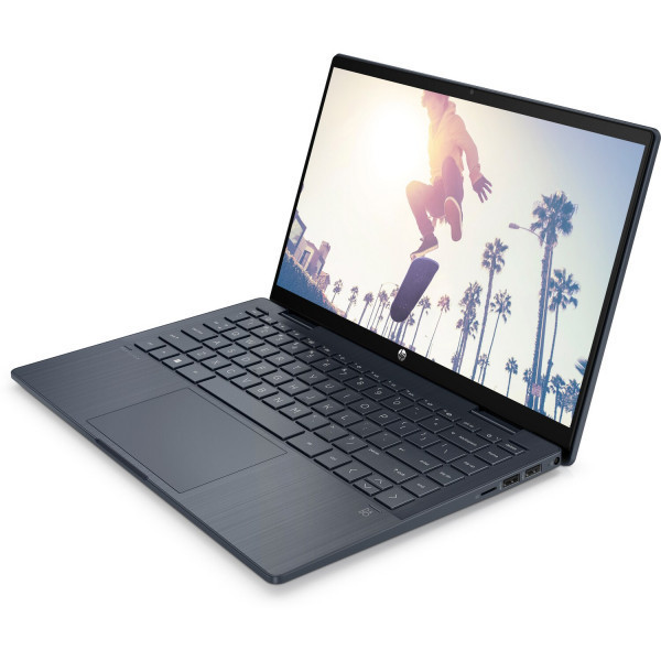 HP Pavilion x360 14-ek1004ua 14" FHD IPS Ts/i7-1355U (5.0)/16Gb/SSD1Tb/Intel Iris X/Підсв/DOS/Синій (833S6EA) Київ - фото 3