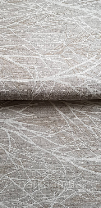 Обои виниловые на флизелине горячего тиснения Sintra Atmosphere метровые деревья ветки коричневые беж 512036 Киев - изображение 4