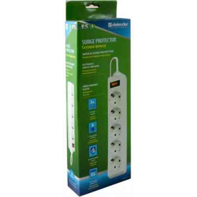 Мережевий фільтр живлення Defender ES 5m 5 роз. white (99483) Вінниця