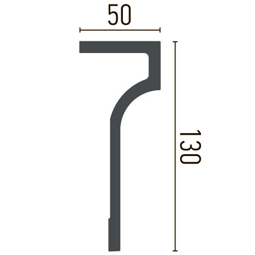 Карниз полиуретановый гладкий Gaudi Decor P 891 Днепр