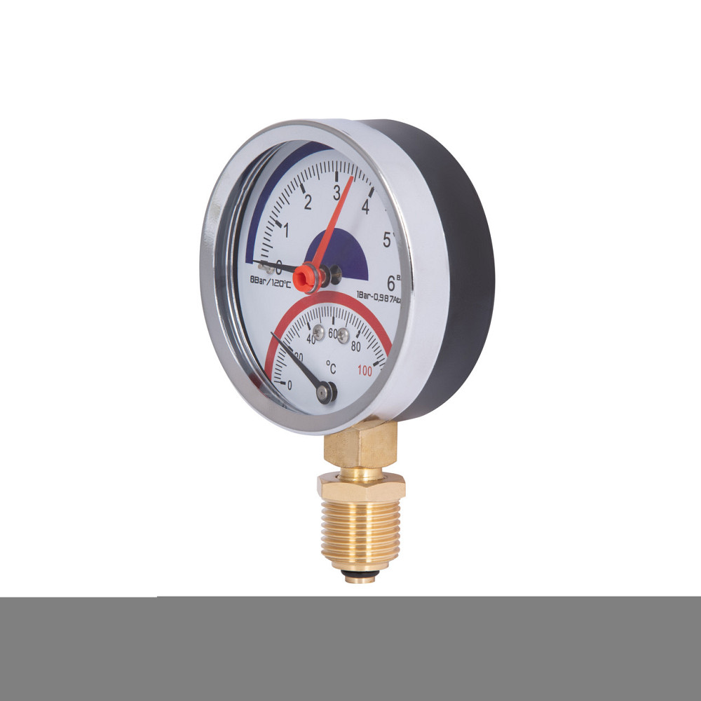 Термоманометр Thermo Alliance Standart 80 мм 1/2", нижнє під'єднання SD1726B Київ - фото 3