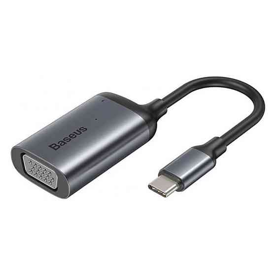 USB-хаб Baseus Enjoyment Series Type-C to VGA+PD HUB Convertor CAHUB-O0G (Сірий) Николаев