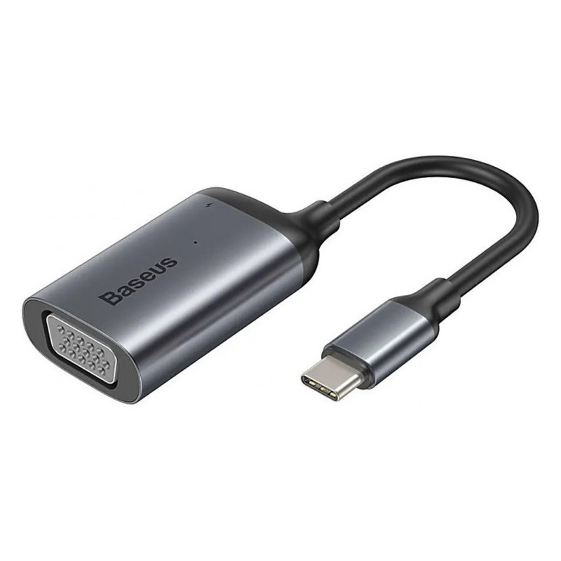 USB-хаб Baseus Enjoyment Series Type-C to VGA+PD HUB Convertor CAHUB-O0G (Сірий) Николаев - изображение 2
