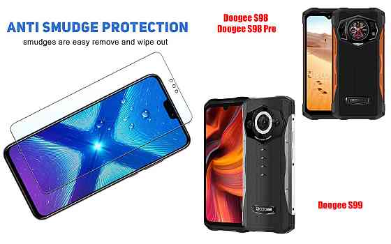 Защитное стекло NeoGlass для Doogee S98, S98 Pro, S99 – ультрапрозрачное и устойчивое Киев