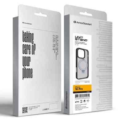 Чохол до мобільного телефона Armorstandart Unit Stand Apple iPhone 16 Pro Black (ARM78733) Вінниця
