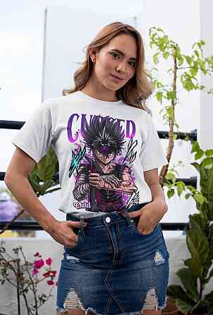 Футболка для мальчика аниме Аниме Манга Хиеи Кувабара оверсайз (рост от 165 до 180 ) Черний AnimeJ0202m Днепр