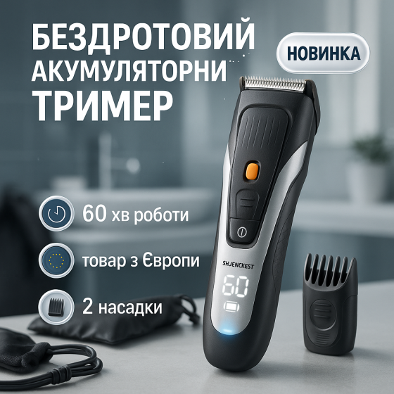 Машинка для стрижки с быстрой зарядкой, Многофункциональный триммер для стрижки волос и бороды EY-52 Львов