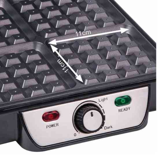 Вафельниця First FA-5305-3 чорний із сріблястим Харків