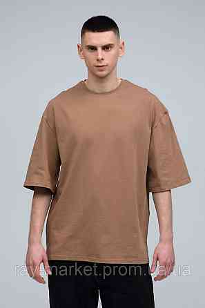 Футболка оверсайз RAY OVERSIZE мужская коричневая (U0104M-Brown) L-XL Киев