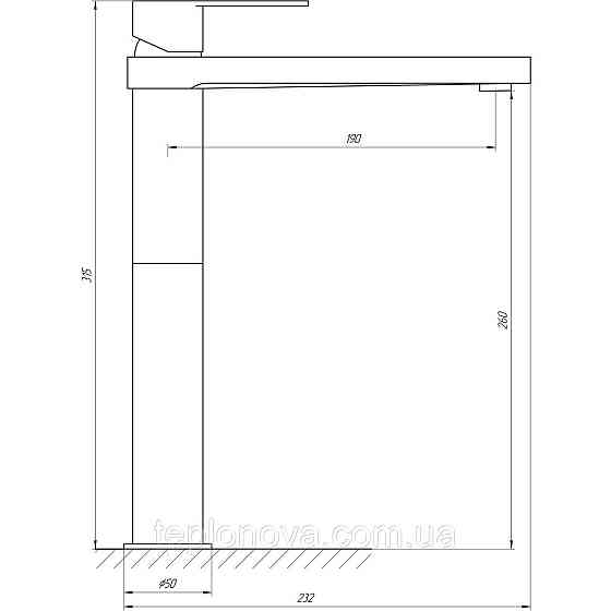 Смеситель для умывальника TOPAZ SARDINIA TS 08223-H20 Черновцы